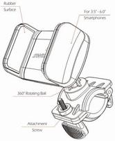 gripai dviracio - Swissten S-Grip BCCL1 Bike Holder Black - 3 nuotrauka