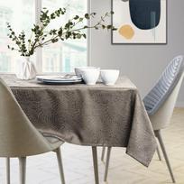 staltiese 120x120 - AmeliaHome Gaia Tablecloth HMD Cappuccino 120x120cm - 3 nuotrauka