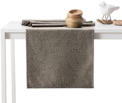 AmeliaHome Gaia AH/HMD Tablecloth Cappuccino Set 115x200/35x200 2pcs