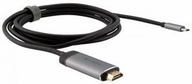 hdmi type c laidas - Verbatim USB-C 3.1 To HDMI 4K Adapter Cable 1.5m Black/Silver - 1 nuotrauka