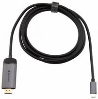 hdmi type c laidas - Verbatim USB-C 3.1 To HDMI 4K Adapter Cable 1.5m Black/Silver - 4 nuotrauka