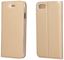 Blun Premium Matt Smart Book Case For Apple iPhone 7 Plus Gold