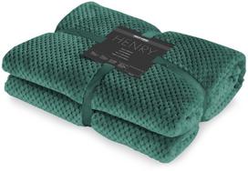 DecoKing Henry Blanket Bottle Green 150x200