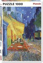 delione van gogas - Piatnik Puzzle Vincent Van Gogh Cafe Terrace At Night 1000pcs - 1 nuotrauka