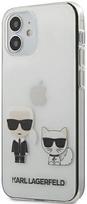 iphone 12 mini deklas - Nugarėlės dėklas Karl Lagerfeld iPhone 12 5.4'' PC/TPU Karl &amp;Choupette Cover Transparent - 1 nuotrauka