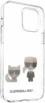 iphone 12 mini deklas - Nugarėlės dėklas Karl Lagerfeld iPhone 12 5.4'' PC/TPU Karl &amp;Choupette Cover Transparent - 2 nuotrauka