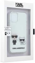 iphone 12 mini deklas - Nugarėlės dėklas Karl Lagerfeld iPhone 12 5.4'' PC/TPU Karl &amp;Choupette Cover Transparent - 3 nuotrauka