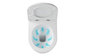 klozetai ravak - Pakabinamas WC puodas Ravak Uni Chrome Rim - 2 nuotrauka