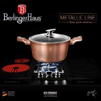 berlingerhaus puodai - GRANITINIŲ PUODŲ RINKINYS BERLINGER HAUS ROSE GOLD BH-6151 - 3 nuotrauka