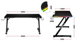 zaidimu stalas led rgb -  Huzaro Hero 2.5 RGB LED - 8 nuotrauka