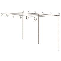 Sodo pergolė, senovinės rudos spalvos, 6x3x2,5m, geležis