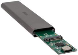 nvme korpusas - Akasa USB 3.1 Gen 2 Ultra Slim Aluminium Enclosure for M.2 PCIe NVMe SSD - 5 nuotrauka