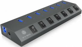 ICYBOX IB-HUB1701-C3 7-port hub
