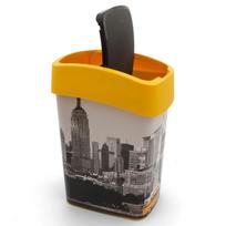 siuksliadeze curver deco bin - Curver Deco Flip Bin 25l New York - 3 nuotrauka