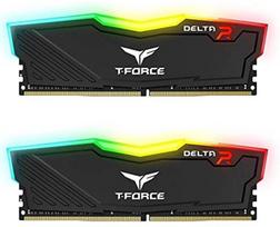 2x8gb ddr4 3200mhz - TEAM GROUP T-Force Delta RGB Black 2x8GB DDR4 3200MHZ DIMM TF3D416G3200HC16FDC01 - 2 nuotrauka