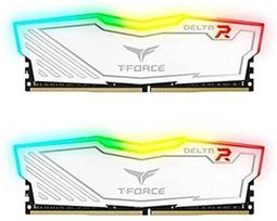 3200 ddr4 16gb - Team Group T-Force Delta RGB white, DDR4, 16 GB, 3200 MHz - 2 nuotrauka