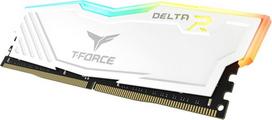 3200 ddr4 16gb - Team Group T-Force Delta RGB white, DDR4, 16 GB, 3200 MHz - 4 nuotrauka