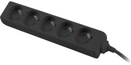 Lanberg Power Strip 3m Black PS0-05E-0300-BK