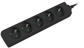 power cable 3.5 - Lanberg Power Strip 3m Black PS0-05E-0300-BK - 3 nuotrauka