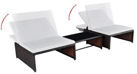 kede gultas - Gultas VLX 43068, rudas - 3 nuotrauka