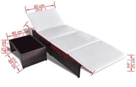 kede gultas - Gultas VLX 43068, rudas - 6 nuotrauka