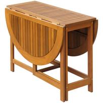 lauko baldai 4 vietu - Lauko baldų komplektas VLX Folding Outdoor Dining Set 45594, rudas, 4 vietų - 4 nuotrauka