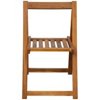 lauko baldai 4 vietu - Lauko baldų komplektas VLX Folding Outdoor Dining Set 45594, rudas, 4 vietų - 8 nuotrauka