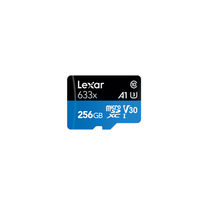 uhs i microsdxc - Lexar microSDXC 633x UHS-I 256GB with Adapter - 1 nuotrauka