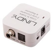 spdif kabelis - I/O CONVERTER TOSLINK AUDIO/70411 LINDY - 1 nuotrauka