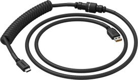glorious laidas - Priedas Glorious PC Gaming Race Coiled Cable Phantom USB-C to USB-A 1.37m, juoda - 2 nuotrauka