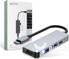 usb type c to usb 2.0 - Tech-Protech V2 Type-C Multiport Hub 4in1 USB / HDMI / PD - 2 nuotrauka