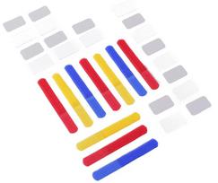 lipni velcro juostele - Label The Cable Mini Velcro Tie Set Of 10 Color Mix - 2 nuotrauka