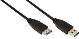 usb 3 0 3m - LogiLink Cable USB 3.0 / USB 3.0 Black 3m - 1 nuotrauka