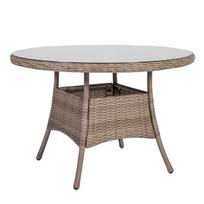 stalai apvalus 110 cm - Lauko stalas Home4you Toscana Beige, 110 x 110 x 73 cm - 1 nuotrauka