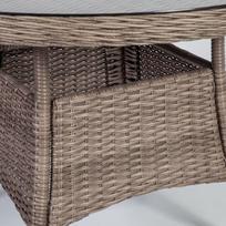 stalai apvalus 110 cm - Lauko stalas Home4you Toscana Beige, 110 x 110 x 73 cm - 3 nuotrauka