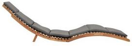 gultas vidaxl - Gultas VLX Folding Sun Lounger, pilkas, 175 cm x 50 cm x 55 cm - 2 nuotrauka