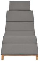gultas vidaxl - Gultas VLX Folding Sun Lounger, pilkas, 175 cm x 50 cm x 55 cm - 3 nuotrauka
