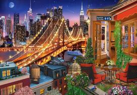 puzzle deliones 1000 - Dėlionė Castorland Brooklyn Bridge Lights, 1000 vnt. - 2 nuotrauka