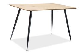 120 80 stalas - Signal Meble Remus Table 120x80cm Oak/Black - 2 nuotrauka