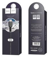 type c i usb a - Hoco X20 USB To USB Type-C Cable 2m Black - 3 nuotrauka