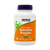  NOW ekologiški spirulinos milteliai, 113 g