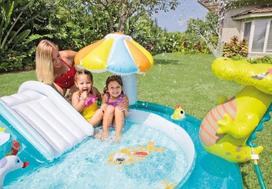 senukai baseinai - Baseinas Intex Baby Pool Crocodile, įvairių spalvų, 2010x1700 mm - 3 nuotrauka