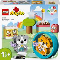 LEGO DUPLO Mano pirmasis šuniukas ir kačiukas su garsais 10977 