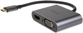 hdmi type c laidas - Akasa USB Type-C 2-In-1 Adapter - 2 nuotrauka
