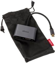 hdmi type c laidas - Akasa USB Type-C 2-In-1 Adapter - 4 nuotrauka
