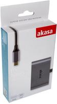 hdmi type c laidas - Akasa USB Type-C 2-In-1 Adapter - 5 nuotrauka