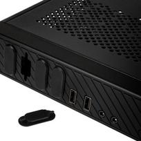 mini itx korpusas - Akasa Cypher SPX Ultra Compact Thin Mini-ITX OEM Black - 6 nuotrauka