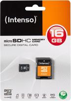 microtas - Intenso 16GB MicroSDHC Class 4 + SD Adapter 3403470 - 2 nuotrauka