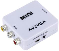 vga kabelis - RoGer RCA to VGA Adapter White - 3 nuotrauka