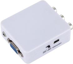 vga kabelis - RoGer RCA to VGA Adapter White - 5 nuotrauka